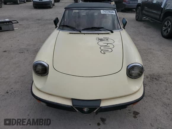✅ 1987 Alfa Romeo Spider Graduate • VIN: ZARBA5649H1046144 • Lot: 74729534. Wystawiony na Copart z przebiegiem 28 579 mil. Bezpłatny archiwum sprzedaży aukcyjnych z USA i szczegółowy raport historii pojazdu na DreamBid. Zdjęcie 5.