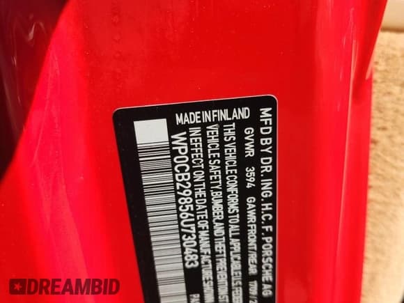 ✅ 2006 Porsche Boxster S • VIN: WP0CB29856U730483 • Лот: 84398035. Опубликован ранее на Copart с пробегом 44 596 миль. Бесплатный доступ к архиву аукционных продаж из США и подробный отчёт об истории автомобиля на DreamBid. Изображение 12.