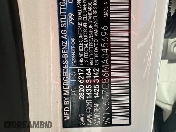 ✅ 2021 Mercedes-Benz S 580 • VIN: W1K6G7GB6MA045696 • Lot: 89914495. Wystawiony na Copart z przebiegiem 151 234 mil. Bezpłatny archiwum sprzedaży aukcyjnych z USA i szczegółowy raport historii pojazdu na DreamBid. Zdjęcie 10.