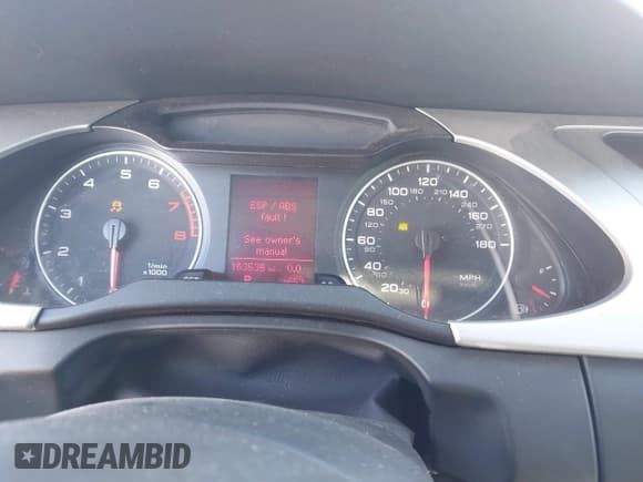 ✅ 2009 Audi A4 Premium Plus • VIN: WAUSF78K89N010116 • Lot: 43503395. Listed on IAAI with 163,535 mi. Free auction sales archive from the USA and detailed vehicle history report at DreamBid. Image 7.