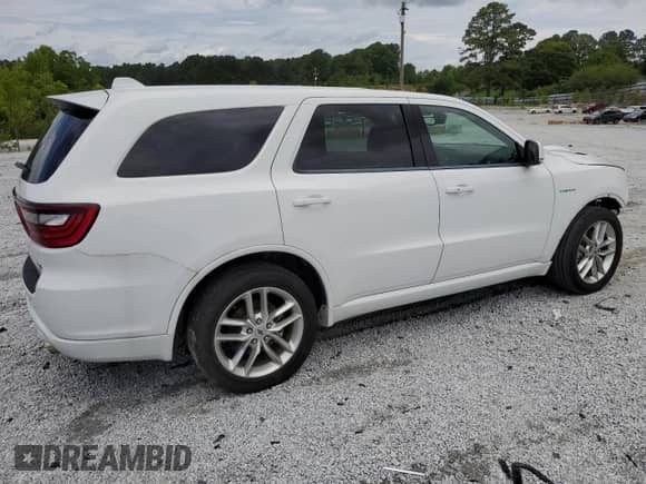 2022 Dodge Durango R/T with VIN 1C4SDHCTXNC101389, listed as a Copart auction lot 58491235 with 37,429 mi miles and Salvage title. Bid and sale history available at DreamBid. Image 3.