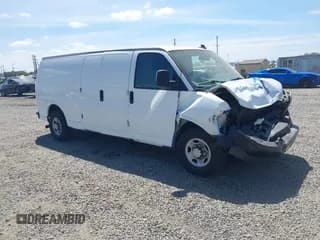 ✅ 2019 Chevrolet Express Cargo • VIN: 1GCZGHFG7K1205785 • Lot: 42797562. Listed on IAAI with 85,283 mi. Free auction sales archive from the USA and detailed vehicle history report at DreamBid. Image 1.
