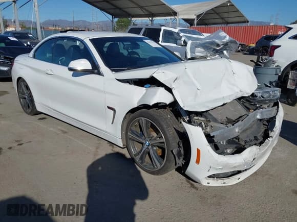 ✅ 2018 BMW 4 Series 430i • VIN: WBA4Z1C51JEC71402 • Lot: 43672227. Listed on IAAI with 70,438 mi. Free auction sales archive from the USA and detailed vehicle history report at DreamBid. Image 1.