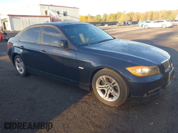 ✅ 2008 BMW 3 Series 328i • VIN: WBAVA37518NL46141 • Lot: 43497143. Listed on IAAI with 107,749 mi. Free auction sales archive from the USA and detailed vehicle history report at DreamBid. Image 1.