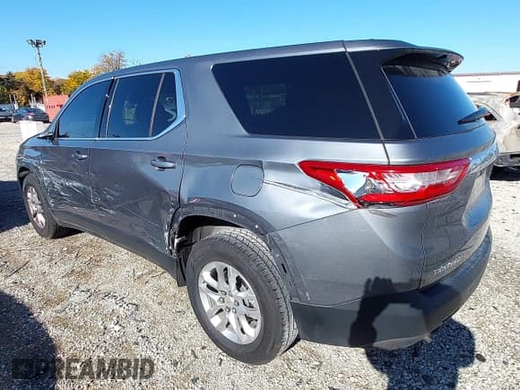 ✅ 2020 Chevrolet Traverse LS • VIN: 1GNERFKW1LJ279769 • Lot: 43647984. Listed on IAAI with 41,857 mi. Free auction sales archive from the USA and detailed vehicle history report at DreamBid. Image 3.