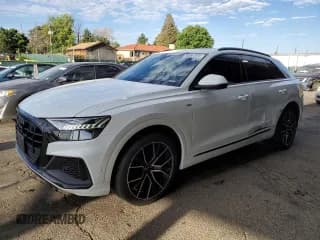 ✅ 2021 Audi Q8 Prestige • VIN: WA1FVAF19MD028910 • Lot: 64091925. Wystawiony na Copart z przebiegiem 54 787 mil. Bezpłatny archiwum sprzedaży aukcyjnych z USA i szczegółowy raport historii pojazdu na DreamBid. Zdjęcie 1.