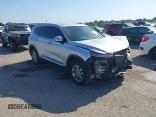 2019 Hyundai Santa Fe SE with VIN 5NMS23AD0KH011198, listed as a IAAI auction lot 42872650 with 113,071 mi miles and . Bid and sale history available at DreamBid. Image 1.