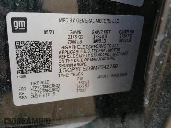 ✅ 2021 Chevrolet Silverado 1500 LT Trail Boss • VIN: 1GCPYFED9MZ342750 • Лот: 66915884. Опубликован ранее на Copart с пробегом 28 398 миль. Бесплатный доступ к архиву аукционных продаж из США и подробный отчёт об истории автомобиля на DreamBid. Изображение 12.