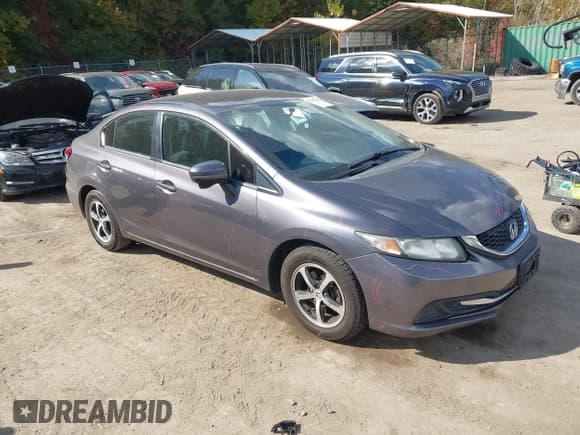 ✅ 2015 Honda Civic SE • VIN: 19XFB2F73FE240888 • Lot: 43517811. Listed on IAAI with 106,196 mi. Free auction sales archive from the USA and detailed vehicle history report at DreamBid. Image 1.