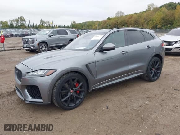 ✅ 2020 Jaguar F-Pace SVR • VIN: SADCZ2EE7LA629941 • Lot: 43449774. Wystawiony na IAAI z przebiegiem 47 488 mil. Bezpłatny archiwum sprzedaży aukcyjnych z USA i szczegółowy raport historii pojazdu na DreamBid. Zdjęcie 2.