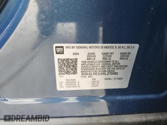 ✅ 2024 GMC Terrain SLT • VIN: 3GKALPEG5RL270081 • Лот: 58701885. Опубликован ранее на Copart с пробегом 8 865 миль. Бесплатный доступ к архиву аукционных продаж из США и подробный отчёт об истории автомобиля на DreamBid. Изображение 13.