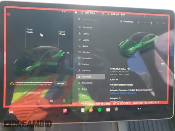 ✅ 2024 Tesla Model Y Long Range • VIN: 7SAYGAEE6RF160698 • Lot: 54691245. Wystawiony na Copart z przebiegiem 6 834 mil. Bezpłatny archiwum sprzedaży aukcyjnych z USA i szczegółowy raport historii pojazdu na DreamBid. Zdjęcie 9.