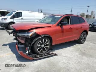 ✅ 2023 Volvo XC60 Plus Dark Theme • VIN: YV4L12RW4P1338628 • Lot: 59756805. Listed on Copart with 12,568 mi. Free auction sales archive from the USA and detailed vehicle history report at DreamBid. Image 1.