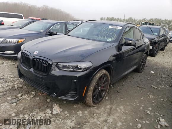 ✅ 2023 BMW X4 M40i • VIN: 5UX43DT01P9P16423 • Lot: 45090603. Wystawiony na Copart z przebiegiem 4 343 mil. Bezpłatny archiwum sprzedaży aukcyjnych z USA i szczegółowy raport historii pojazdu na DreamBid. Zdjęcie 1.