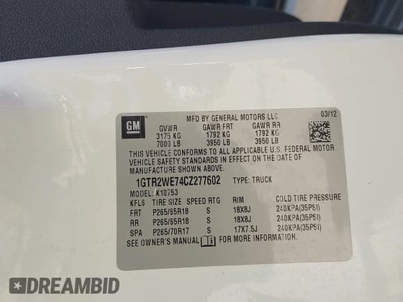 ✅ 2012 GMC Sierra 1500 SLT • VIN: 1GTR2WE74CZ277602 • Лот: 43557128. Опубликован ранее на IAAI с пробегом 219 533 миль. Бесплатный доступ к архиву аукционных продаж из США и подробный отчёт об истории автомобиля на DreamBid. Изображение 9.