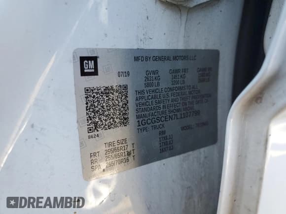 ✅ 2020 Chevrolet Colorado 2WD LT • VIN: 1GCGSCEN7L1107799 • Лот: 73531224. Опубликован ранее на Copart с пробегом 91 966 миль. Бесплатный доступ к архиву аукционных продаж из США и подробный отчёт об истории автомобиля на DreamBid. Изображение 12.