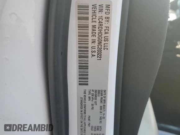 ✅ 2022 Dodge Durango GT Plus • VIN: 1C4RDHDG0NC203221 • Лот: 81432255. Опубликован ранее на Copart с пробегом 26 722 миль. Бесплатный доступ к архиву аукционных продаж из США и подробный отчёт об истории автомобиля на DreamBid. Изображение 13.