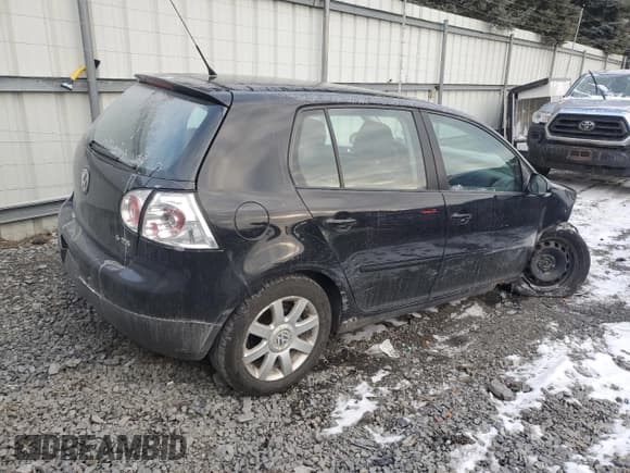 ✅ 2007 Volkswagen Rabbit • VIN: WVWDR71K47W077624 • Lot: 88853945. Listed on Copart with 158,439 mi. Free auction sales archive from the USA and detailed vehicle history report at DreamBid. Image 3.