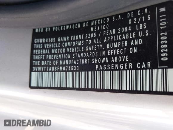 ✅ 2015 Volkswagen Golf GTI S • VIN: 3VWYT7AU8FM074533 • Lot: 43303832. Wystawiony na IAAI z przebiegiem 79 687 mil. Bezpłatny archiwum sprzedaży aukcyjnych z USA i szczegółowy raport historii pojazdu na DreamBid. Zdjęcie 9.