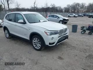 ✅ 2017 BMW X3 xDrive28i • VIN: 5UXWX9C36H0W68556 • Лот: 41217277. Опубликован ранее на IAAI с пробегом 120 572 миль. Бесплатный доступ к архиву аукционных продаж из США и подробный отчёт об истории автомобиля на DreamBid. Изображение 1.
