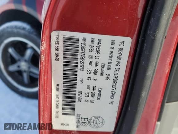 2006 Dodge Magnum SXT с VIN 2D8GZ47V66H271213, выставлен на аукционе Copart как лот 44115885 с пробегом 238 997 миль миль и Списание • Salvage title. История ставок и продаж доступна на DreamBid. Изображение 13.