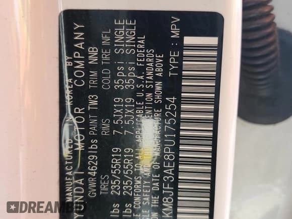 ✅ 2023 Hyundai Tucson N Line • VIN: KM8JF3AE8PU175254 • Lot: 63258685. Wystawiony na Copart z przebiegiem 82 502 mil. Bezpłatny archiwum sprzedaży aukcyjnych z USA i szczegółowy raport historii pojazdu na DreamBid. Zdjęcie 13.