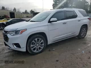 2021 Chevrolet Traverse Premier с VIN 1GNERKKW6MJ142000, выставлен на аукционе Copart как лот 44908065 с пробегом 46 940 миль миль и Списание • Salvage title. История ставок и продаж доступна на DreamBid. Изображение 1.