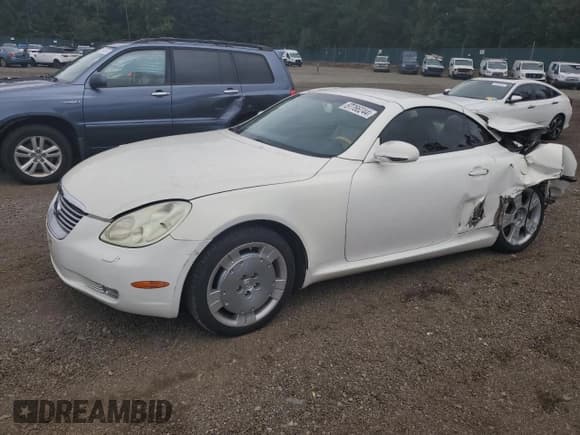 ✅ 2002 Lexus SC 430 • VIN: JTHFN48Y020018514 • Lot: 67766244. Listed on Copart with 86,776 mi. Free auction sales archive from the USA and detailed vehicle history report at DreamBid. Image 1.
