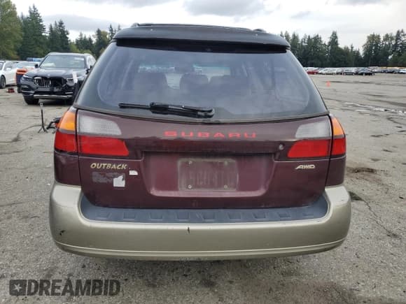 ✅ 2000 Subaru Legacy Outback • VIN: 4S3BH6756Y7650007 • Lot: 85914385. Listed on Copart with 159,217 mi. Free auction sales archive from the USA and detailed vehicle history report at DreamBid. Image 6.