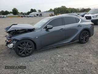 2023 Lexus IS 350 F Sport with VIN JTHGZ1E20P5027487, listed as a Copart auction lot 84191255 with 60,082 mi miles and Salvage title. Bid and sale history available at DreamBid. Image 1.