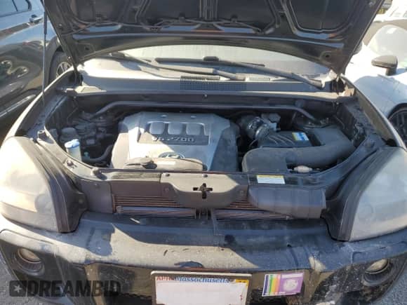 2007 Hyundai Tucson SE z VIN KM8JN72D77U483564, wystawiony jako Copart lot #75153254 z przebiegiem Nie podano mil oraz Szkoda całkowita • Salvage title. Historia ofert i sprzedaży dostępna na DreamBid. Obrazek 12.