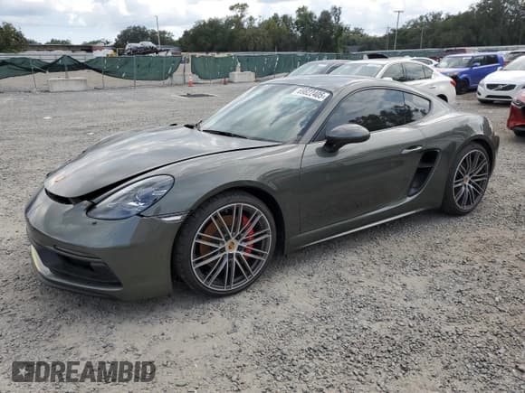 ✅ 2022 Porsche 718 Cayman GTS 4.0 • VIN: WP0AD2A87NS268497 • Lot: 69822405. Listed on Copart with 4,941 mi. Free auction sales archive from the USA and detailed vehicle history report at DreamBid. Image 1.