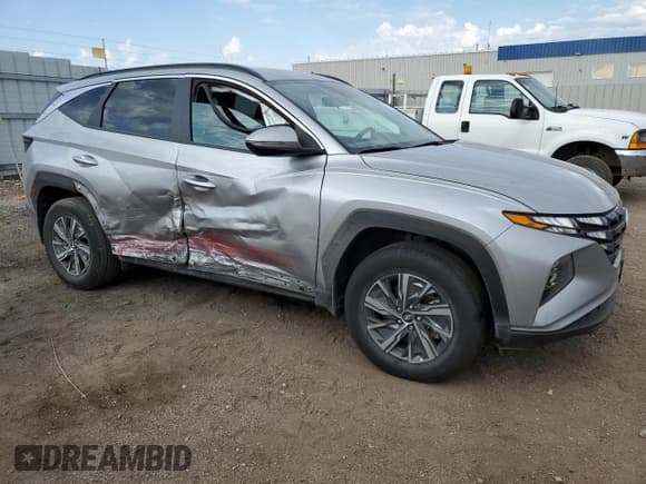 ✅ 2023 Hyundai Tucson Blue • VIN: KM8JBCA13PU109929 • Lot: 66208764. Wystawiony na Copart z przebiegiem 22 054 mil. Bezpłatny archiwum sprzedaży aukcyjnych z USA i szczegółowy raport historii pojazdu na DreamBid. Zdjęcie 4.