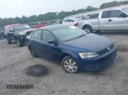 ✅ 2012 Volkswagen Jetta S • VIN: 3VW2K7AJ4CM390540 • Lot: 42942844. Listed on IAAI with 188,372 mi. Free auction sales archive from the USA and detailed vehicle history report at DreamBid. Image 1.