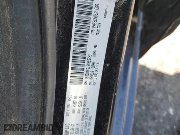 ✅ 2011 Dodge Avenger Heat • VIN: 1B3BD1FG1BN593723 • Лот: 62267544. Опубликован ранее на Copart с пробегом Не указан. Бесплатный доступ к архиву аукционных продаж из США и подробный отчёт об истории автомобиля на DreamBid. Изображение 12.