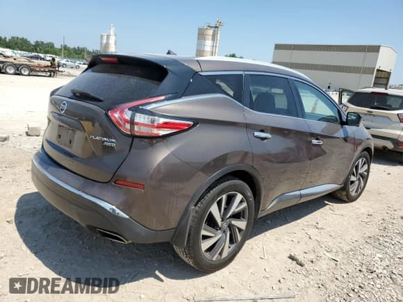✅ 2016 Nissan Murano Platinum • VIN: 5N1AZ2MH4GN126909 • Lot: 67561205. Wystawiony na Copart z przebiegiem 77 790 mil. Bezpłatny archiwum sprzedaży aukcyjnych z USA i szczegółowy raport historii pojazdu na DreamBid. Zdjęcie 3.
