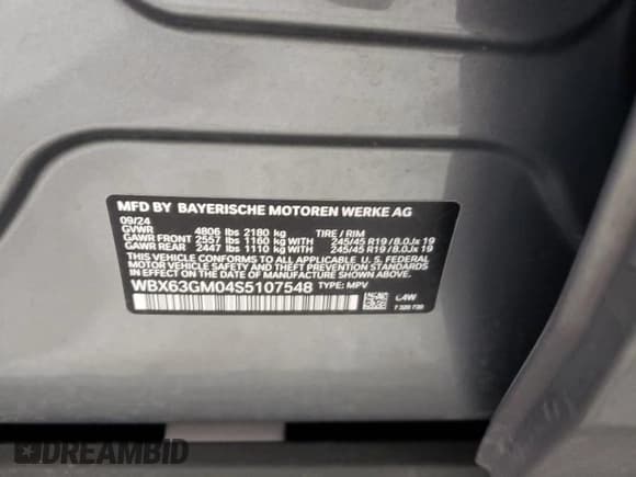 ✅ 2025 BMW X2 xDrive28i • VIN: WBX63GM04S5107548 • Lot: 51731715. Wystawiony na Copart z przebiegiem 4 144 mil. Bezpłatny archiwum sprzedaży aukcyjnych z USA i szczegółowy raport historii pojazdu na DreamBid. Zdjęcie 14.