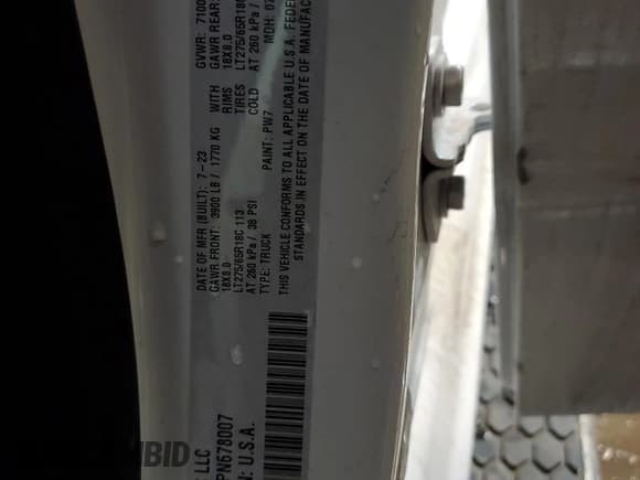 ✅ 2023 Ram 1500 Lone Star • VIN: 1C6SRFMT1PN678007 • Lot: 42127195. Listed on Copart with 10,925 mi. Free auction sales archive from the USA and detailed vehicle history report at DreamBid. Image 12.