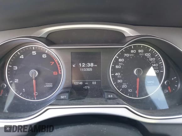 ✅ 2016 Audi A4 Premium • VIN: WAUBFAFL9GN012821 • Lot: 43603401. Listed on IAAI with 122,149 mi. Free auction sales archive from the USA and detailed vehicle history report at DreamBid. Image 7.