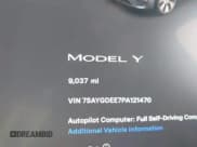 ✅ 2023 Tesla Model Y Long Range • VIN: 7SAYGDEE7PA121470 • Lot: 42258805. Listed on IAAI with 9,037 mi. Free auction sales archive from the USA and detailed vehicle history report at DreamBid. Image 15.