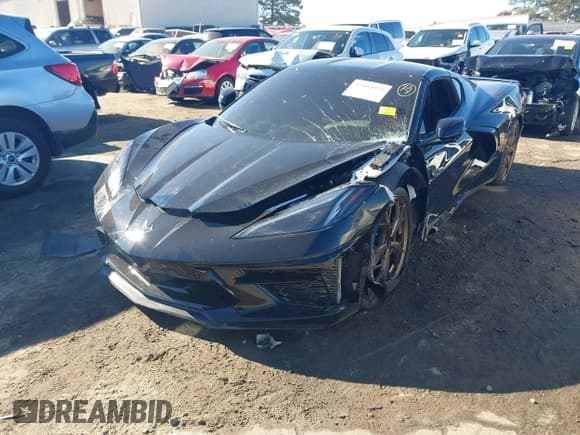 ✅ 2023 Chevrolet Corvette 1LT • VIN: 1G1YA2D43P5129462 • Lot: 41154975. Listed on IAAI with 23,018 mi. Free auction sales archive from the USA and detailed vehicle history report at DreamBid. Image 2.
