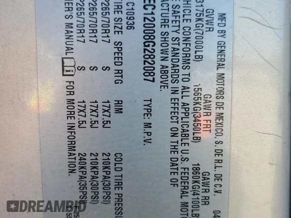 ✅ 2008 Chevrolet Avalanche 1LT • VIN: 3GNEC12008G282087 • Лот: 87414055. Опубликован ранее на Copart с пробегом 188 850 миль. Бесплатный доступ к архиву аукционных продаж из США и подробный отчёт об истории автомобиля на DreamBid. Изображение 14.