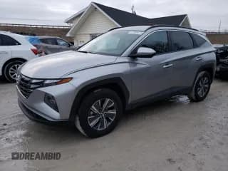 ✅ 2022 Hyundai Tucson Blue • VIN: KM8JBCA1XNU077476 • Lot: 37565614. Wystawiony na Copart z przebiegiem 17 090 mil. Bezpłatny archiwum sprzedaży aukcyjnych z USA i szczegółowy raport historii pojazdu na DreamBid. Zdjęcie 1.