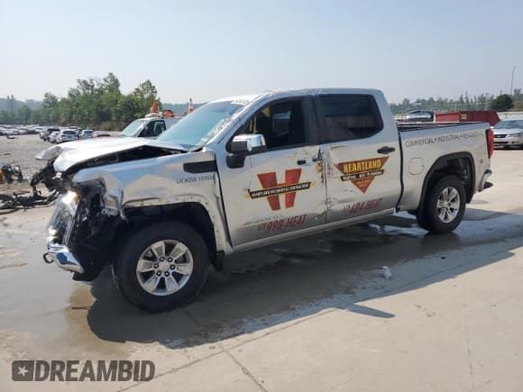 ✅ 2020 GMC Sierra 1500 • VIN: 3GTP8AEF4LG414991 • Лот: 64248105. Опубликован ранее на Copart с пробегом 119 693 миль. Бесплатный доступ к архиву аукционных продаж из США и подробный отчёт об истории автомобиля на DreamBid. Изображение 1.