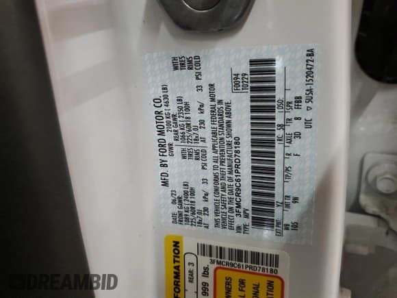 ✅ 2023 Ford Bronco Sport Outer Banks • VIN: 3FMCR9C61PRD78180 • Лот: 80497505. Опубликован ранее на Copart с пробегом 19 979 миль. Бесплатный доступ к архиву аукционных продаж из США и подробный отчёт об истории автомобиля на DreamBid. Изображение 13.