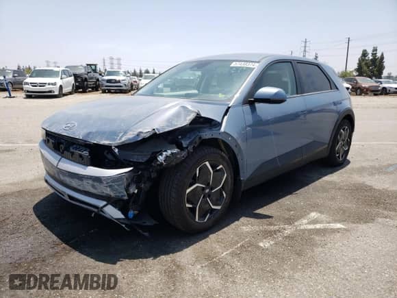 2022 Hyundai Ioniq 5 SE z VIN KM8KM4AEXNU070552, wystawiony jako Copart lot #57438374 z przebiegiem 49 494 mil mil oraz Szkoda całkowita • Salvage title. Historia ofert i sprzedaży dostępna na DreamBid. Obrazek 1.