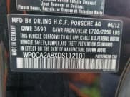 ✅ 2013 Porsche Boxster • VIN: WP0CA2A8XDS112101 • Lot: 86412014. Listed on Copart with 58,719 mi. Free auction sales archive from the USA and detailed vehicle history report at DreamBid. Image 12.