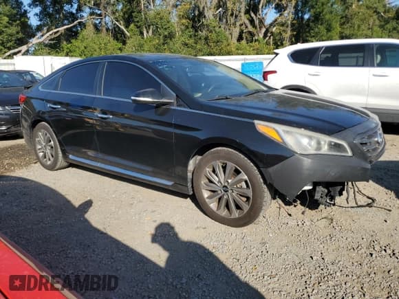 ✅ 2015 Hyundai Sonata Sport • VIN: 5NPE34AF7FH245560 • Lot: 90436215. Listed on Copart with 134,376 mi. Free auction sales archive from the USA and detailed vehicle history report at DreamBid. Image 4.