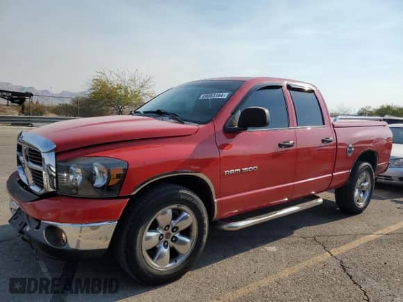 2006 Dodge 1500 SLT with VIN 1D7HA18N16S637911, listed as a Copart auction lot 69883184 with 155,697 mi miles and Salvage title. Bid and sale history available at DreamBid. Image 1.