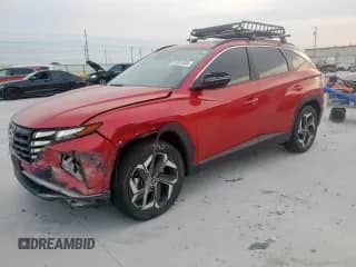 2023 Hyundai Tucson SEL z VIN 5NMJF3AE7PH170770, wystawiony jako Copart lot #71357405 z przebiegiem 58 333 mil mil oraz Szkoda całkowita • Salvage title. Historia ofert i sprzedaży dostępna na DreamBid. Obrazek 1.